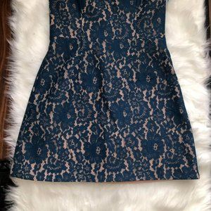 Keepsake the Label Every Way Lace Strapless Blue F